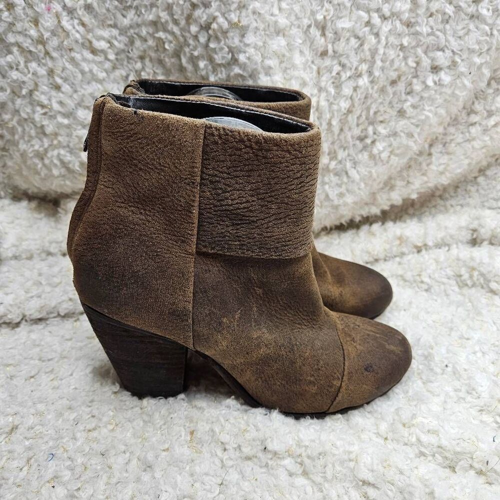 Rag & Bone Classic Newbury‎ Tan Leather Ankle Boots sz 8